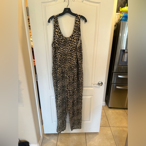 Torrid sleep Dream Fleece leopard Full Length Lounge Jumpsuit Plus size 3 - Picture 3 of 9